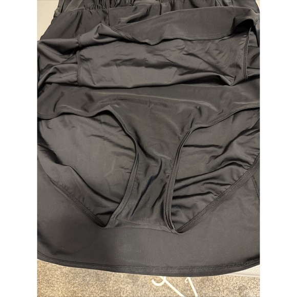 Swimsuits For All New With Tag Black Swim Dress Size 24 Beach Resort - Picture 10 of 10